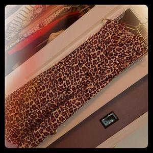 Tucker leopard print silk dress